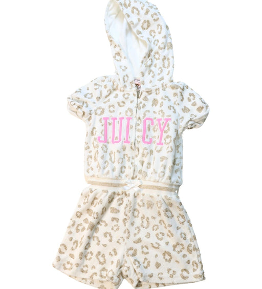 A Multicolour Short Sleeve Rompers from Juicy Couture in size 2T for girl. (Front View)