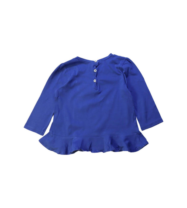 A Blue Long Sleeve Tops from Ralph Lauren in size 12-18M for girl. (Back View)