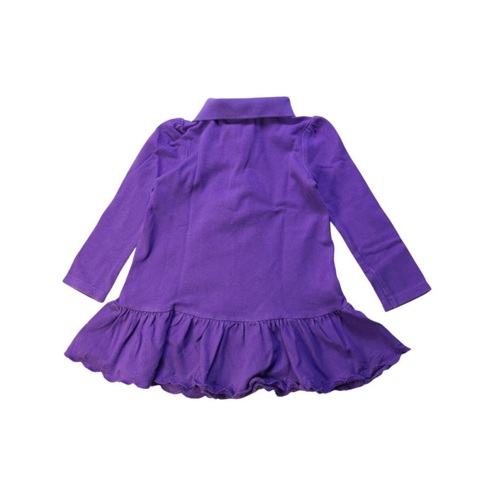 A Purple Long Sleeve Dresses from Ralph Lauren in size 12-18M for girl. (Back View)
