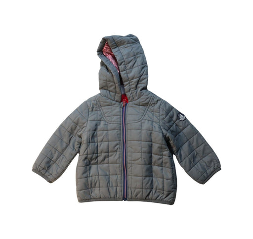 A Multicolour Puffer/Quilted Jackets from Petit Bateau in size 6-12M for neutral. (Front View)