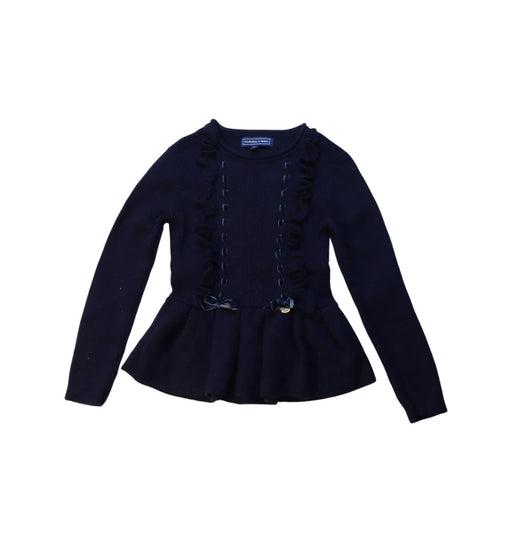 A Navy Knit Sweaters from Nicholas & Bears in size 3T for girl. (Front View)