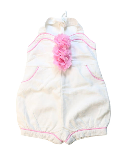 A Pink Sleeveless Rompers from Janie & Jack in size 2T for girl. (Front View)