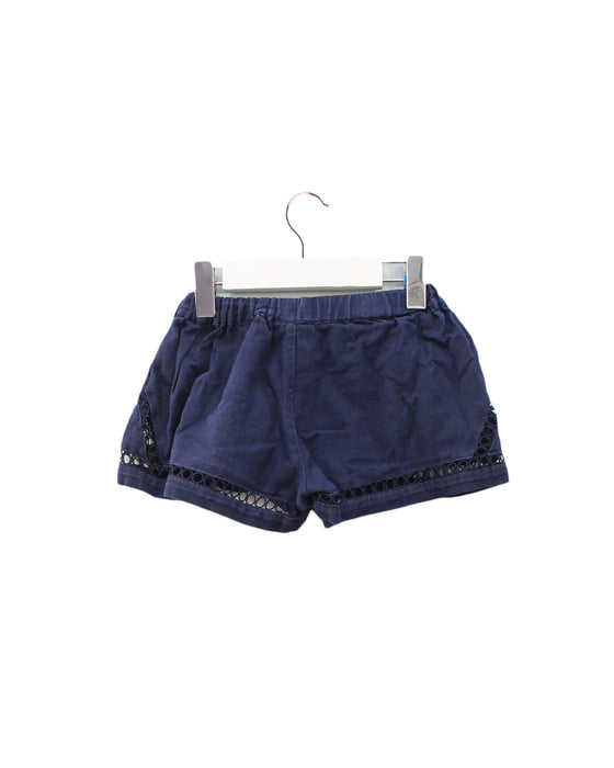 A Navy Shorts from Seed in size 2T for girl. (Back View)