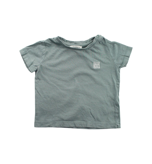 A Green Short Sleeve T Shirts from Liewood in size 12-18M for boy. (Front View)