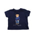 A Blue Short Sleeve T Shirts from Ralph Lauren in size 6-12M for boy. (Front View)