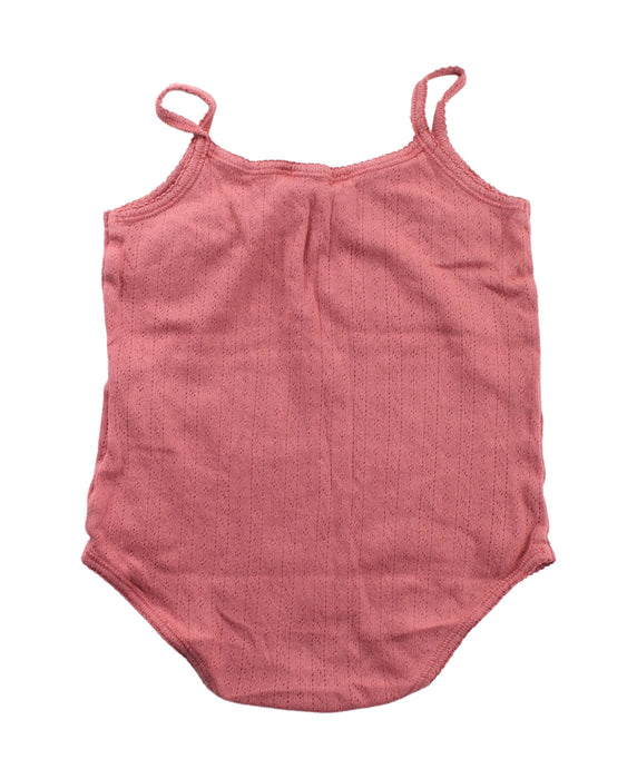 A Pink Sleeveless Bodysuits from Bonpoint in size 12-18M for girl. (Back View)