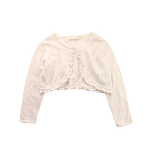 A White Cardigans from Catherine Cottage in size 4T for girl. (Front View)
