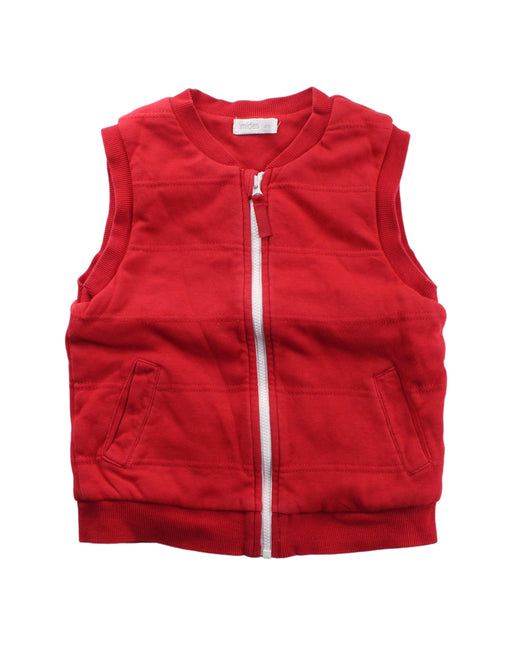 A Red Outerwear Vests from Mides in size 4T for neutral. (Front View)
