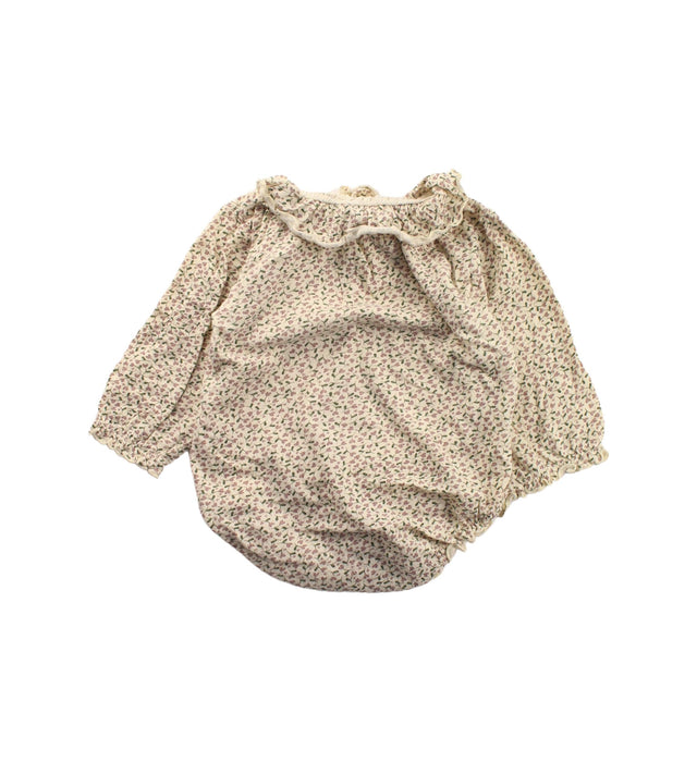 A Ivory Long Sleeve Bodysuits from Konges Sløjd in size 6-12M for girl. (Back View)