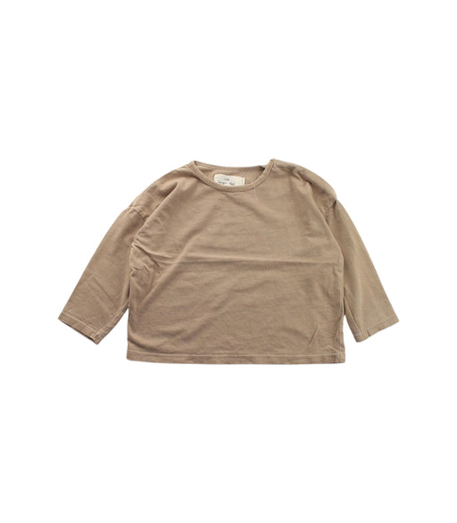 A Beige Long Sleeve T Shirts from Konges Sløjd in size 6-12M for boy. (Front View)