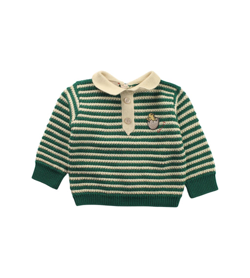 A Green Knit Sweaters from Gucci in size 3-6M for boy. (Front View)