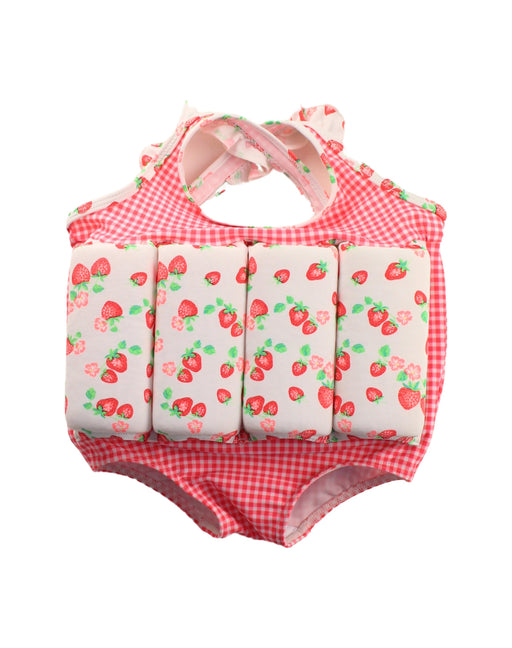 A Red Floatsuits from Sunuva in size 12-18M for girl. (Front View)