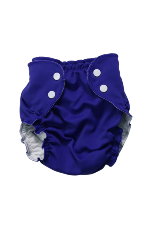 A Blue Swim Diapers from Apple Cheeks in size O/S for neutral. (Front View)