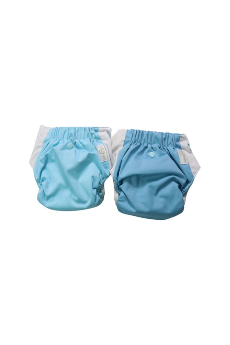 A Blue Cloth Diapers from Just Peachy in size 0-3M for boy. (Back View)