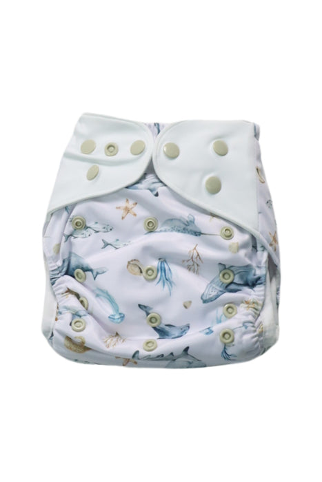 A Multicolour Cloth Diapers from Just Peachy in size 0-3M for neutral. (Front View)