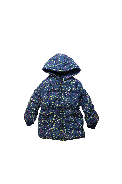 A Multicolour Puffer/Quilted Jackets from La Compagnie des Petits in size 2T for girl. (Front View)