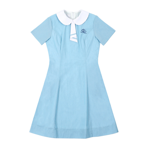A White Short Sleeve Dresses from ECF Saint Too Canaan College in size 12Y for girl. (Front View)