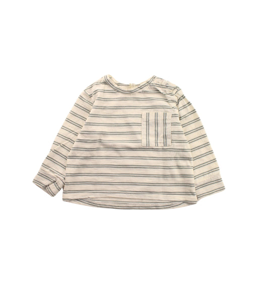 A White Long Sleeve Tops from Rylee + Cru in size 6-12M for boy. (Front View)
