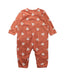 A Orange Long Sleeve Jumpsuits from Petit Bateau in size 12-18M for girl. (Back View)