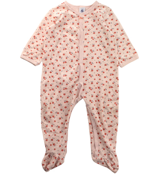A Beige Onesies from Petit Bateau in size 12-18M for girl. (Front View)