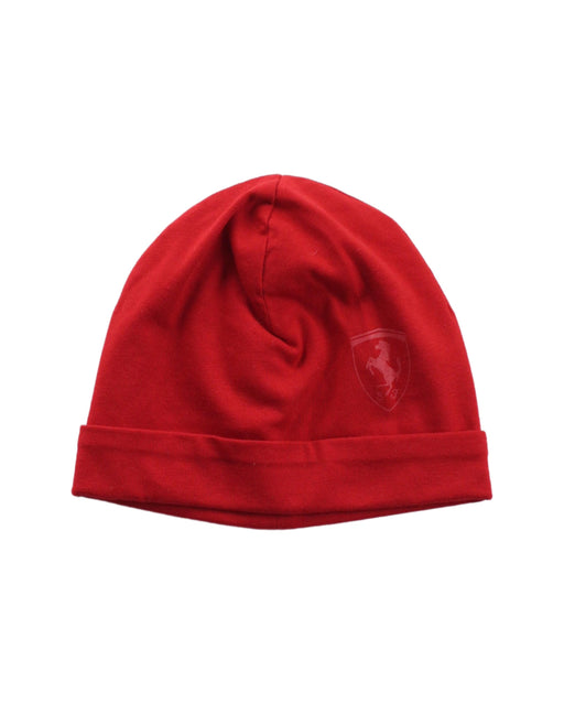 A Red Beanies from Ferrari in size O/S for neutral. (Front View)