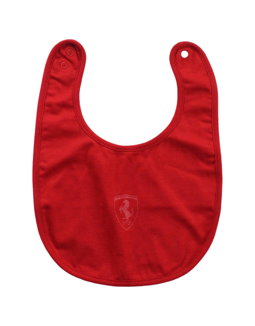 A Red Bibs from Ferrari in size 3-6M for neutral. (Front View)