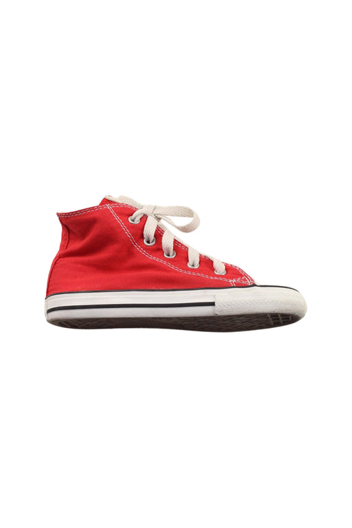 A Red Sneakers from Converse in size 4T for neutral. (Front View)