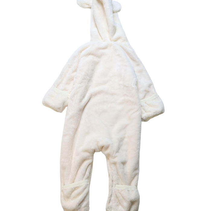 A White Snowsuits from Miki House in size 6-12M for neutral. (Back View)