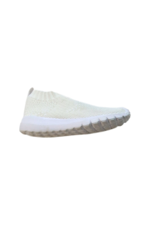 A White Slip Ons from Seed in size 18-24M for neutral. (Front View)