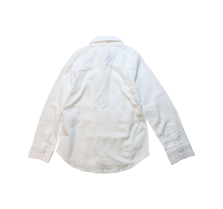 A White Long Sleeve Shirts from Velveteen in size 6T for boy. (Back View)