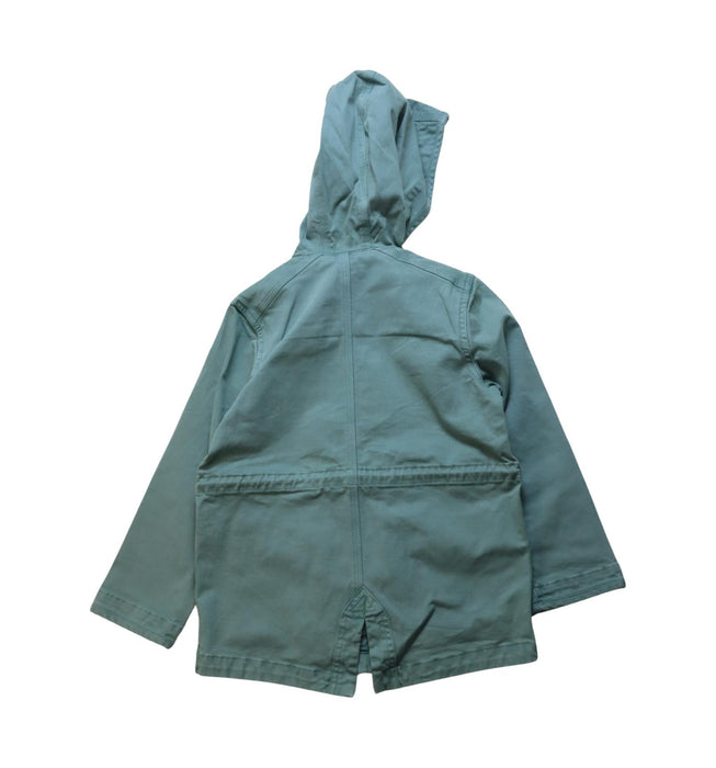 A Green Coats from Velveteen in size 6T for boy. (Back View)
