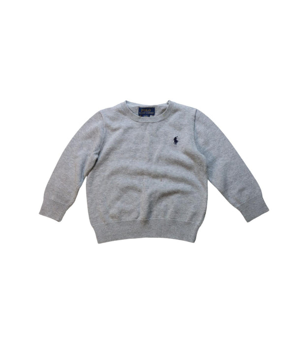 A Grey Knit Sweaters from Polo Ralph Lauren in size 2T for neutral. (Front View)