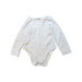 A White Long Sleeve Bodysuits from Mides in size 2T for neutral. (Front View)