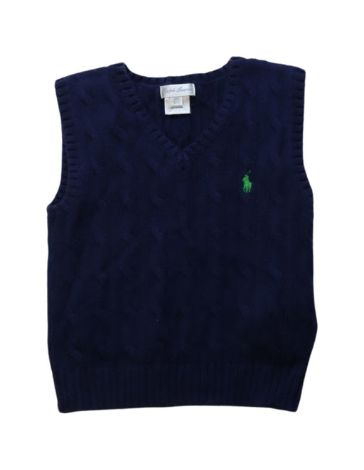 A Navy Sweater Vests from Ralph Lauren in size 2T for neutral. (Front View)
