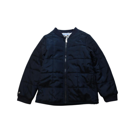 A Navy Lightweight Jackets from Jacadi in size 5T for boy. (Front View)