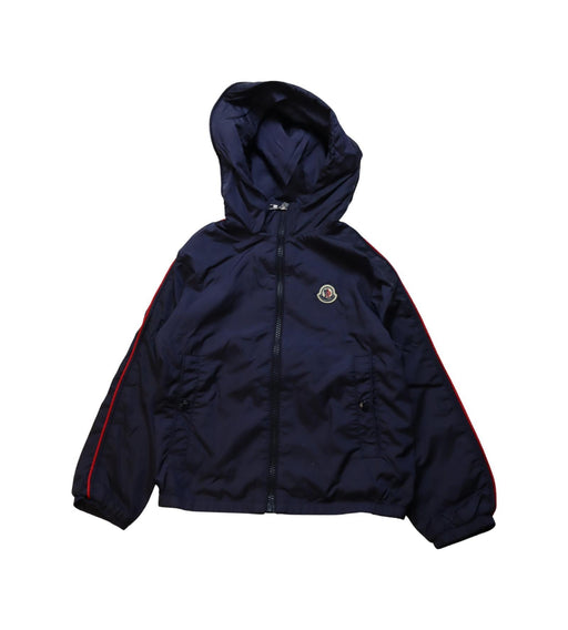 A Navy Lightweight Jackets from Moncler in size 6T for neutral. (Front View)