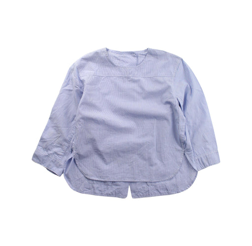 A Blue Long Sleeve Tops from Jacadi in size 5T for girl. (Front View)