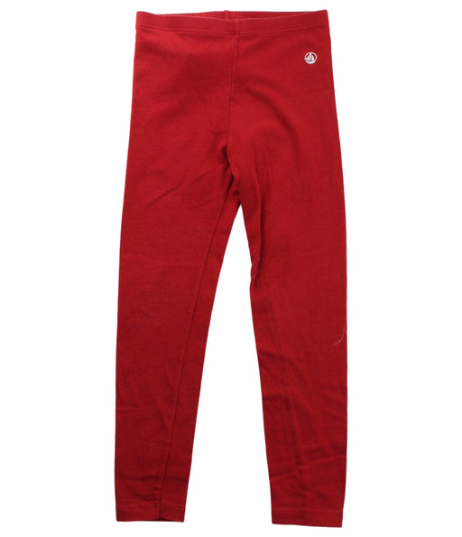 A Red Leggings from Petit Bateau in size 4T for girl. (Front View)