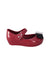 A Burgundy Flats from Mini Melissa Jason Wu in size 3-6M for girl. (Back View)