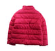 A Red Puffer/Quilted Jackets from Jacadi in size 6T for girl. (Back View)