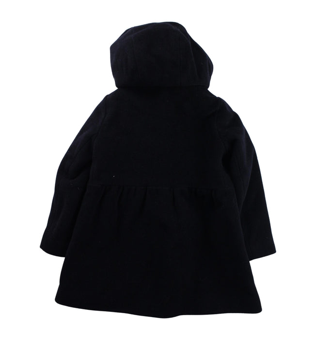 A Black Coats from Jacadi in size 5T for girl. (Back View)