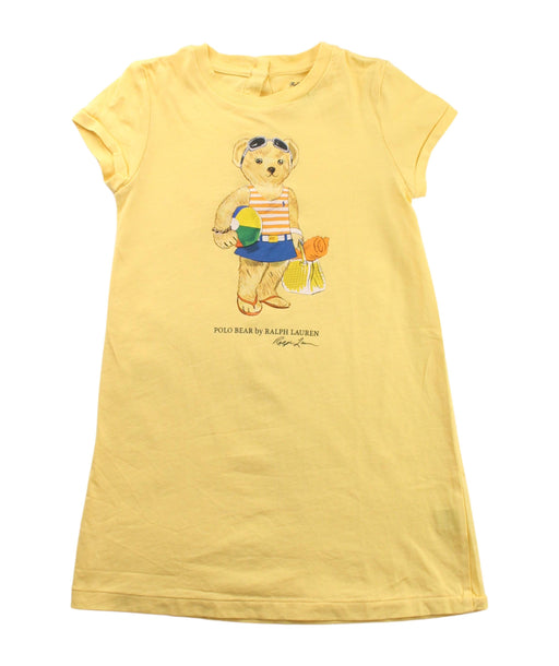 A Yellow Short Sleeve Dresses from Ralph Lauren in size 2T for girl. (Front View)
