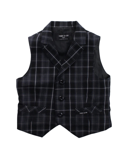 A Black Suit Vests from Comme Ca Ism in size 2T for boy. (Front View)