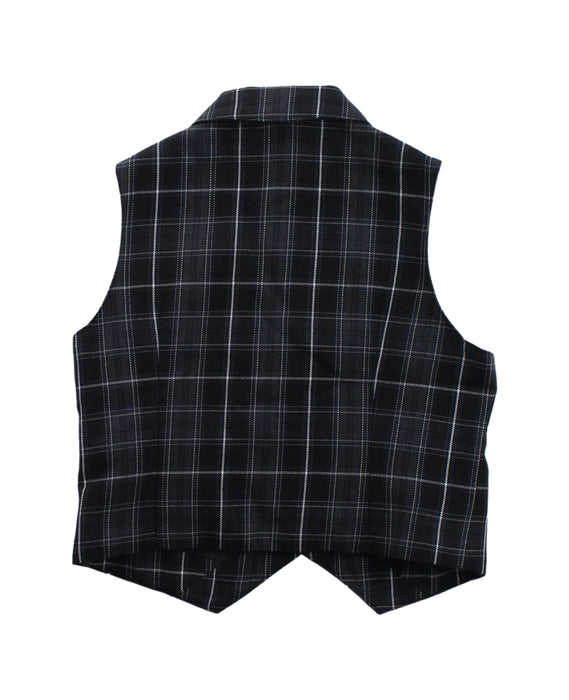 A Black Suit Vests from Comme Ca Ism in size 2T for boy. (Back View)
