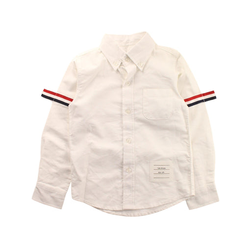 A White Long Sleeve Shirts from Thom Browne in size 2T for boy. (Front View)