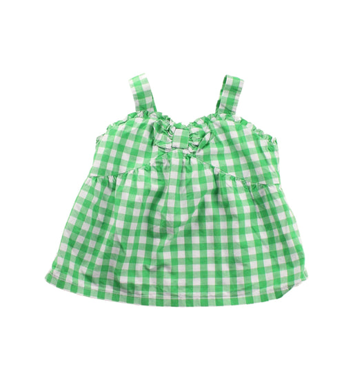 A Green Sleeveless Dresses from Janie & Jack in size 12-18M for girl. (Front View)