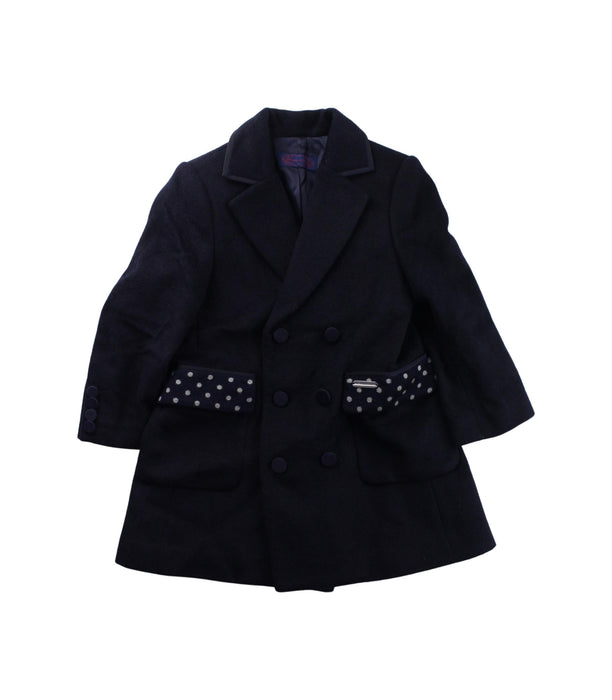 A Navy Coats from Nicholas & Bears in size 3T for girl. (Front View)