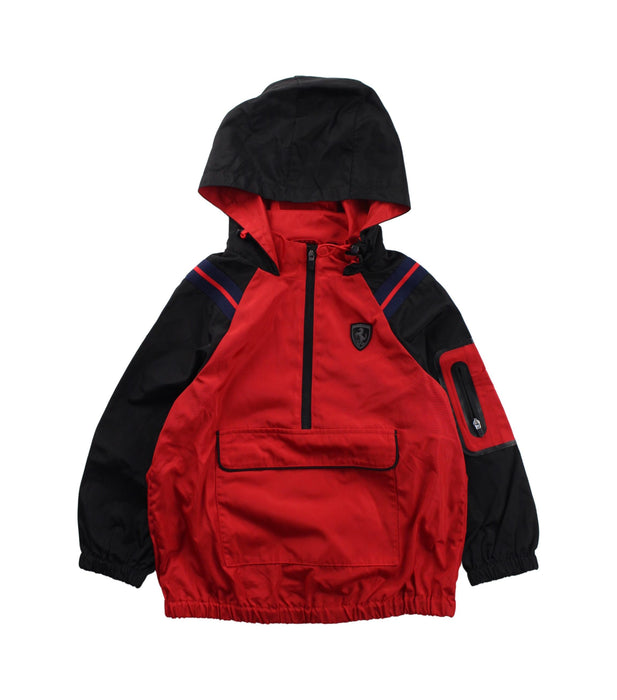A Black Lightweight Jackets from Ferrari in size 3T for boy. (Front View)