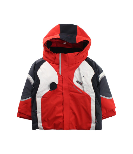 A Red Lightweight Jackets from Obermeyer in size 2T for boy. (Front View)