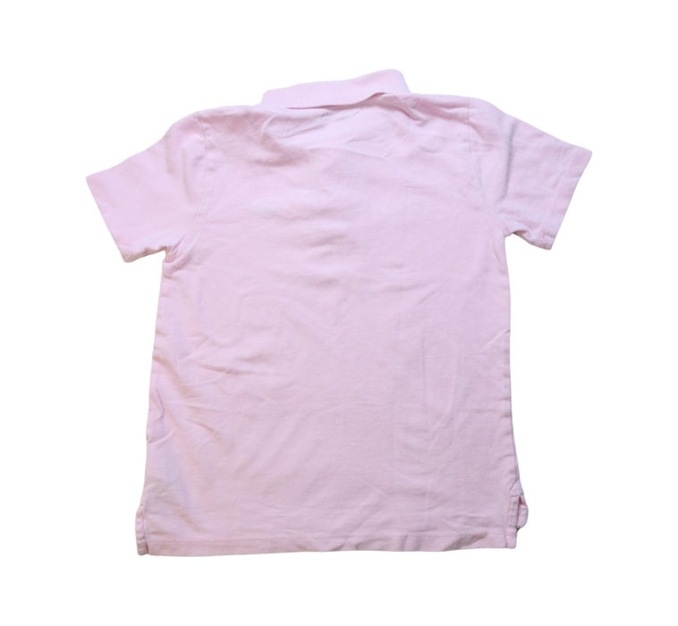 A Pink Short Sleeve Polos from Crewcuts in size 8Y for girl. (Back View)
